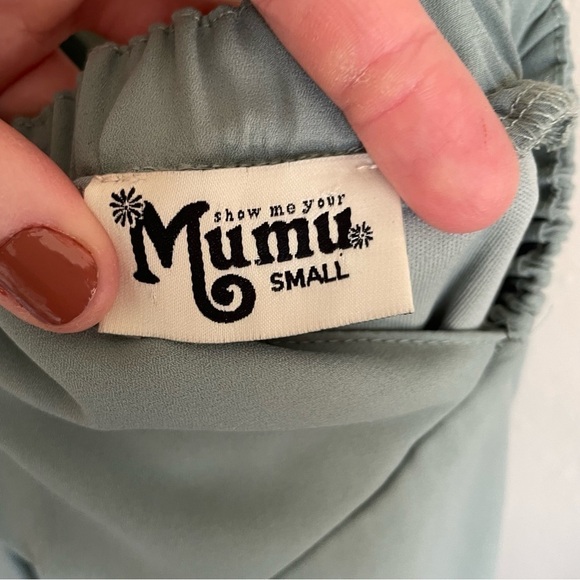 Show Me Your MuMu | Amanda Maxi dress in silver sage crisp - Picture 8 of 16